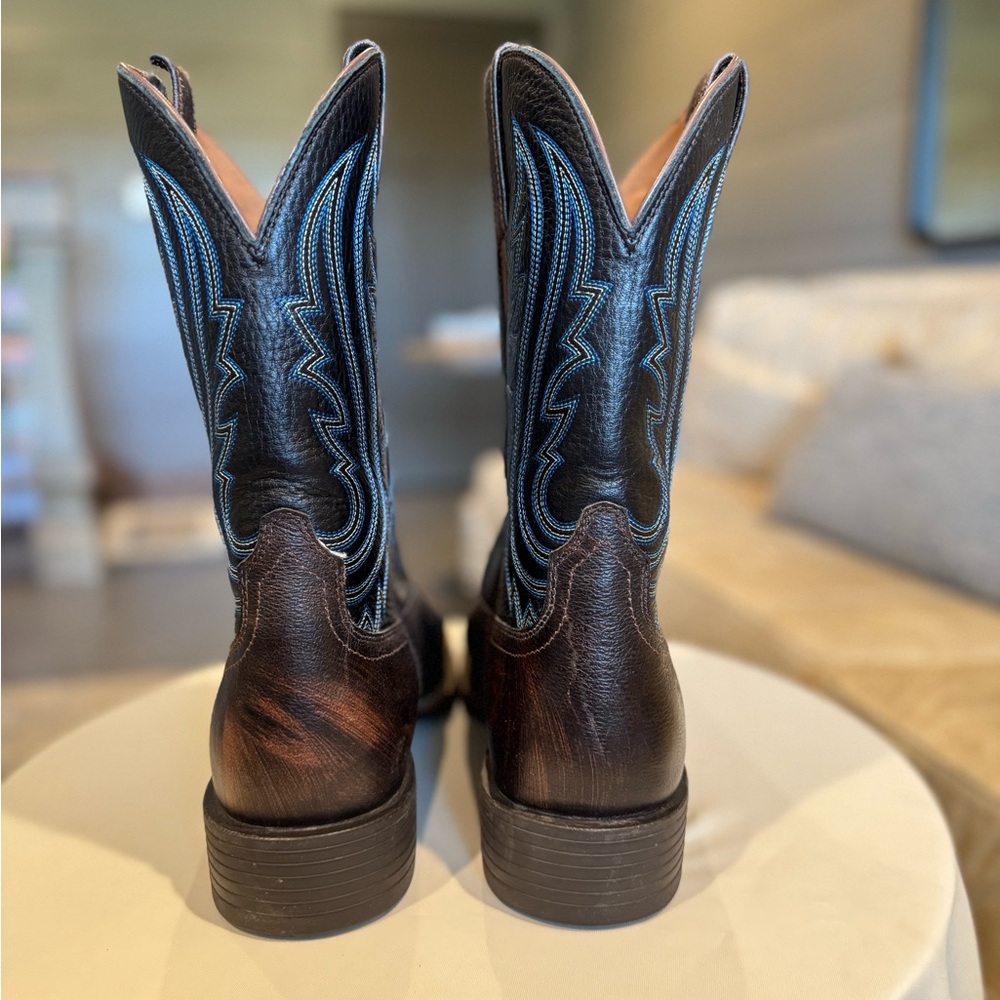 Ariat Sport Big Country Wide Square Toe Cowboy Boot, Like New, See Flaw Details - Picture 3 of 11